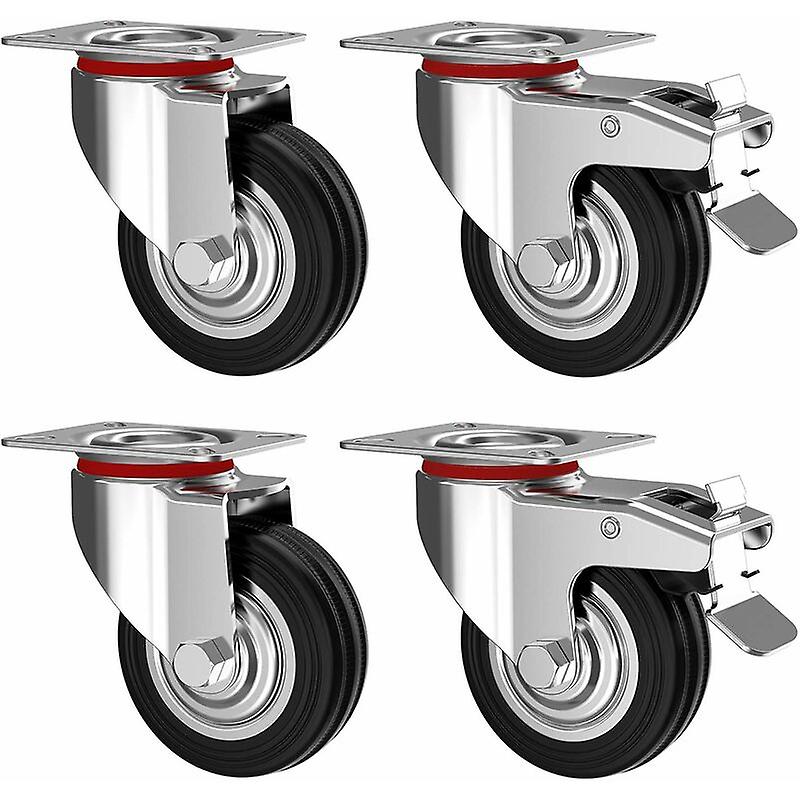 Roulettes Charge Lourde Roulettes Pivotantes Pour Meubles, 4 Roulettes Charge Lourde Roulettes Pivotantes Pour Meubles, 4