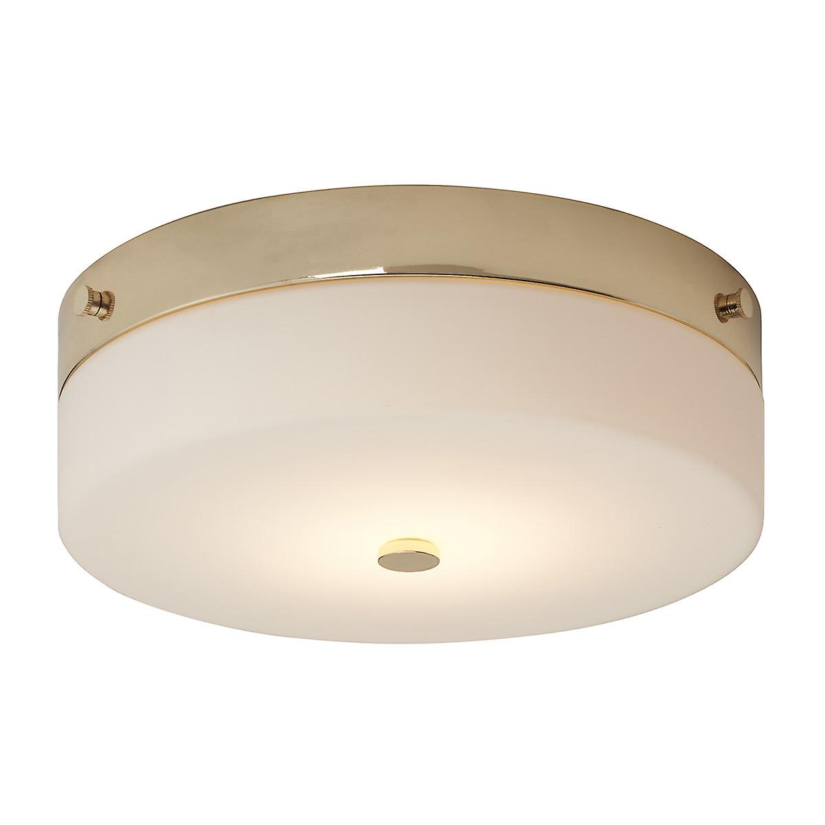 Elstead Tamar - 1 Light Large Flush Light - Polished Gold