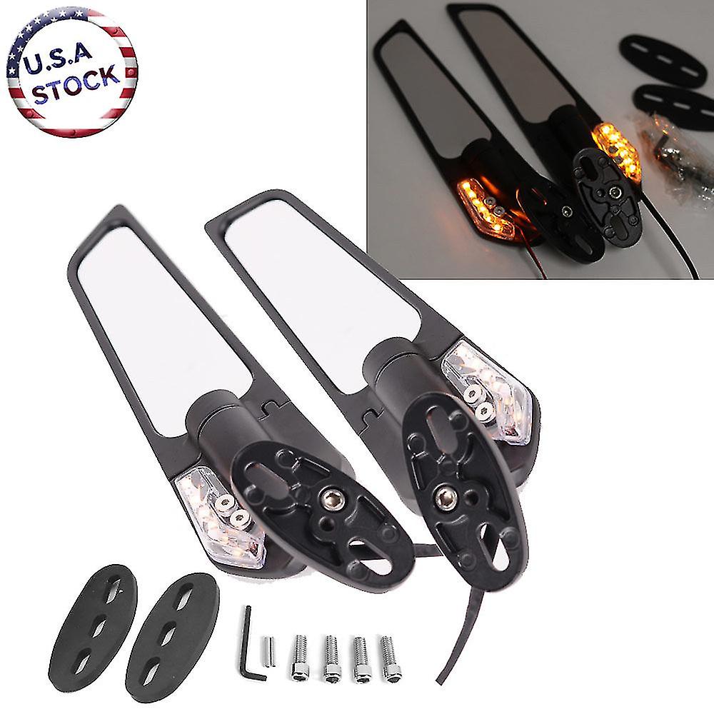 For Yzf R15 V2 R125 R3 R6s V3 2pc Modified Cycle Wing Adjable Rotating View Side S