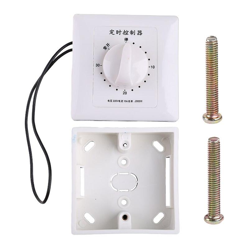 Mechanical Time Switch Light Switch Socket Countdown Timer 220v Switch Digital Timer Control Switch Socket Cover Plate