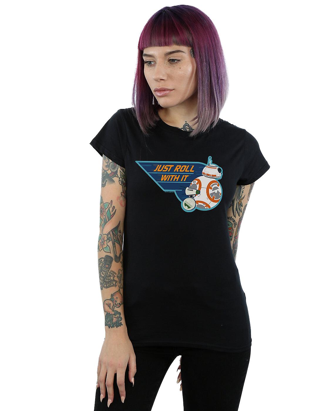 星球大战：天行者的崛起 D-O & BB-8 Just Roll With It 女式 T 恤