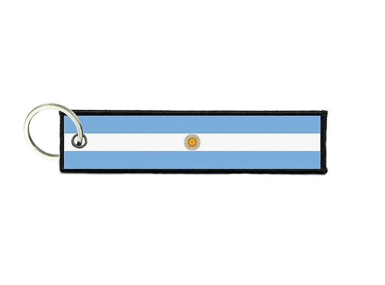 Port Cles Key Cle Homme Homme Fabric Brode Prints Argentine Flag