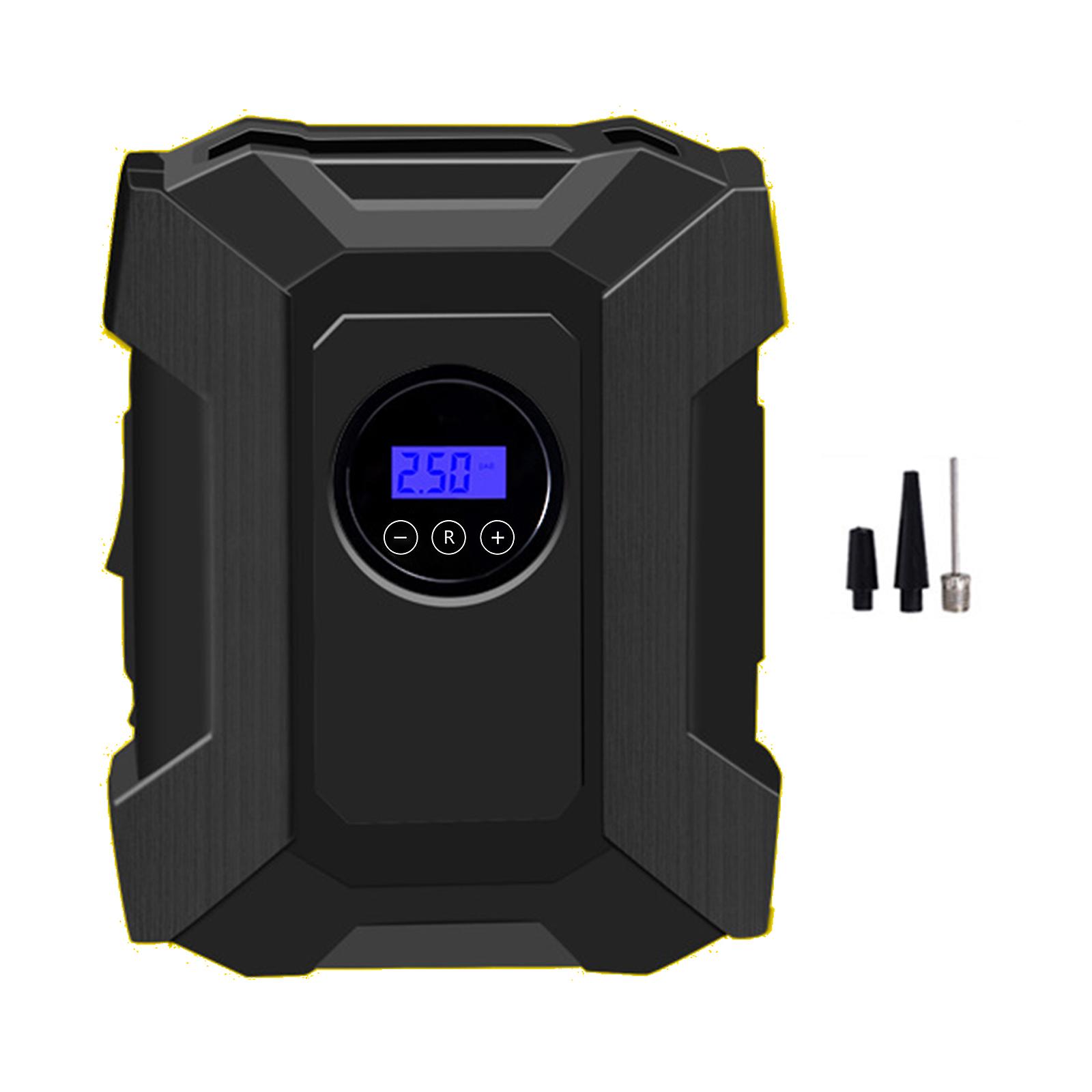 Bärbar luftkompressor elektrisk bildäckpump med LED-ljus