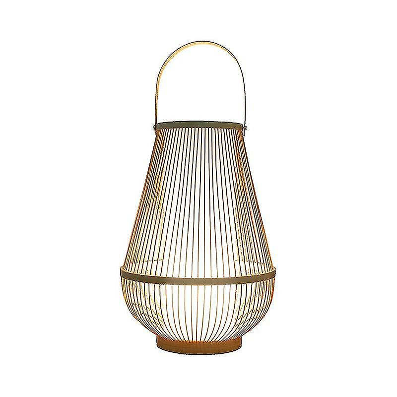 Led Table Desk Lamp Handmade Bamboo Night Light