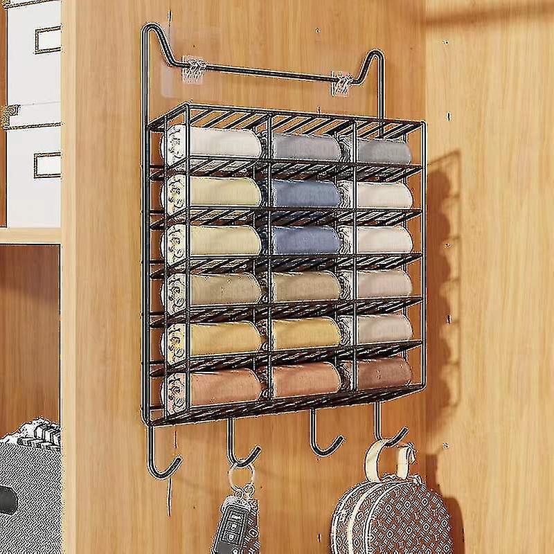 Hängande arrangör för underkläder Kalsonger Strumpor, ingen borrinstallation