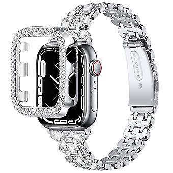 For Apple Watch SE/SE(2022)/Series 4/5/6 40mm Watch Band Wrist Strap with Hard PC Watch Case