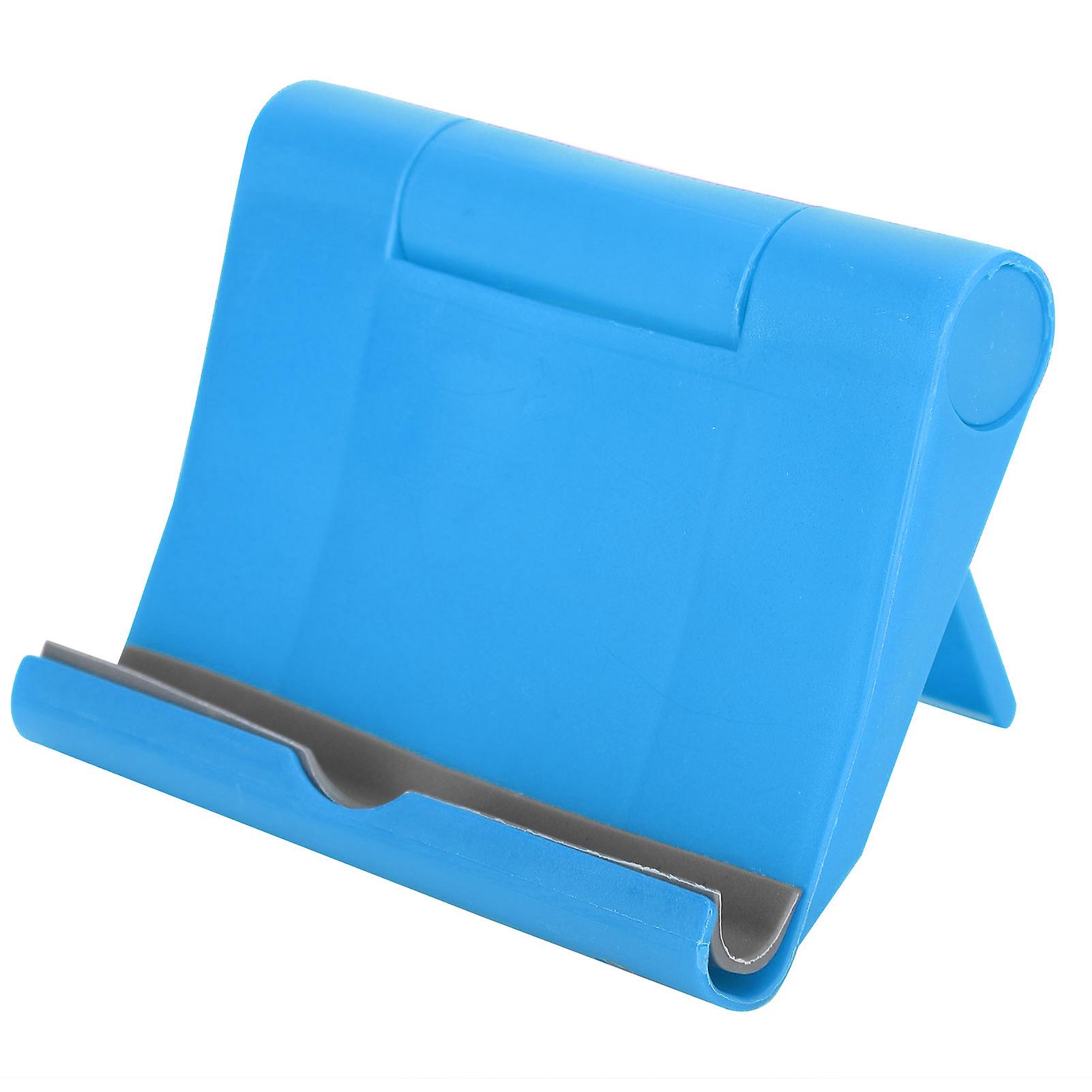 Blue Folding Phone Stand: Multifunctional Desktop Holder for Mobile and Tablet
