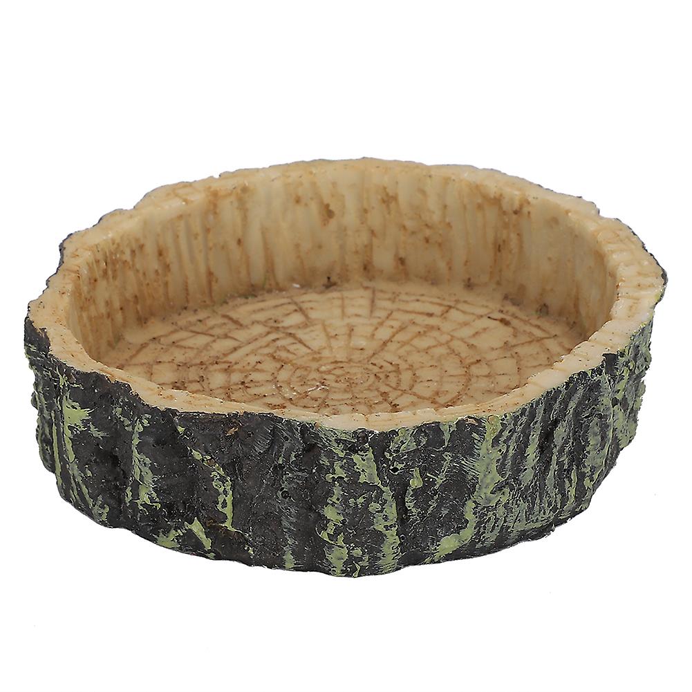 Gamelle à eau ronde en résine synthétique pour reptiles et tortues