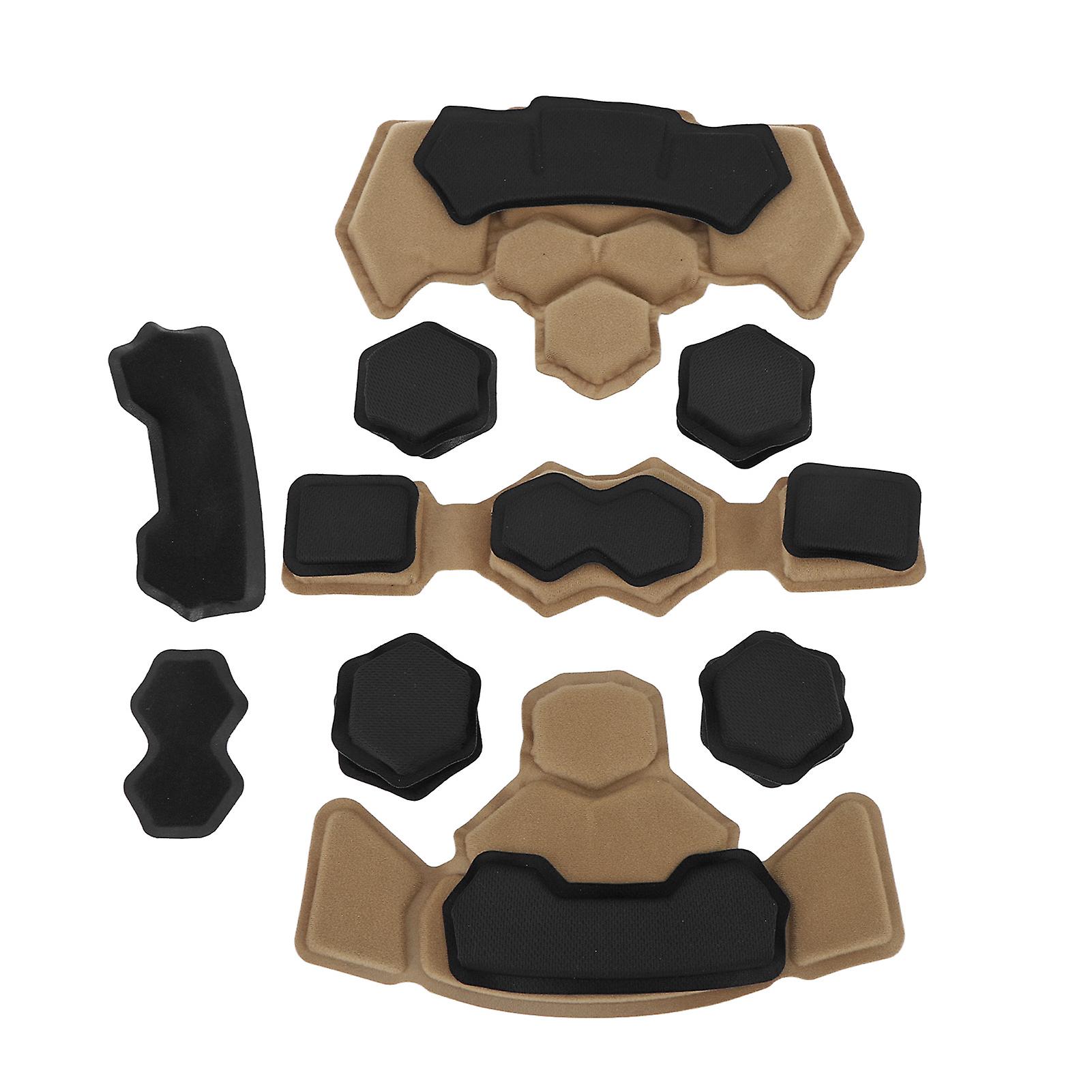 Helmet Padding Kit Memory Foam Pad Protective Mat Universal Motorcycle Bike Bicycle Cushions Waterproof Desert Color 