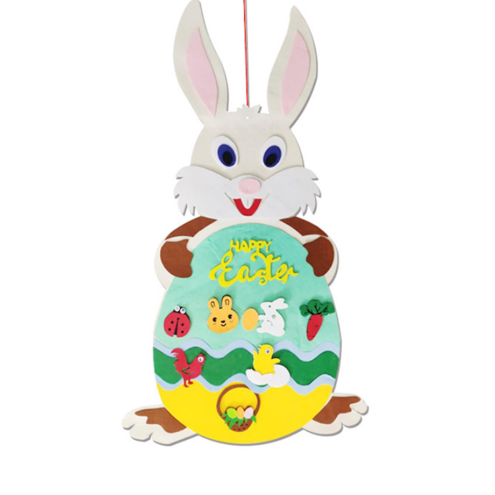 Decoratiuni de Paste Felt Bunny Rabbit DIY, Decor Hanging Craft Felt Paste Felt Rabbit pandantiv