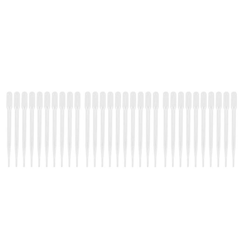 30Pcs 3ML Disposable Plastic Eye Dropper Set Transfer Graduated Pipettes~7611