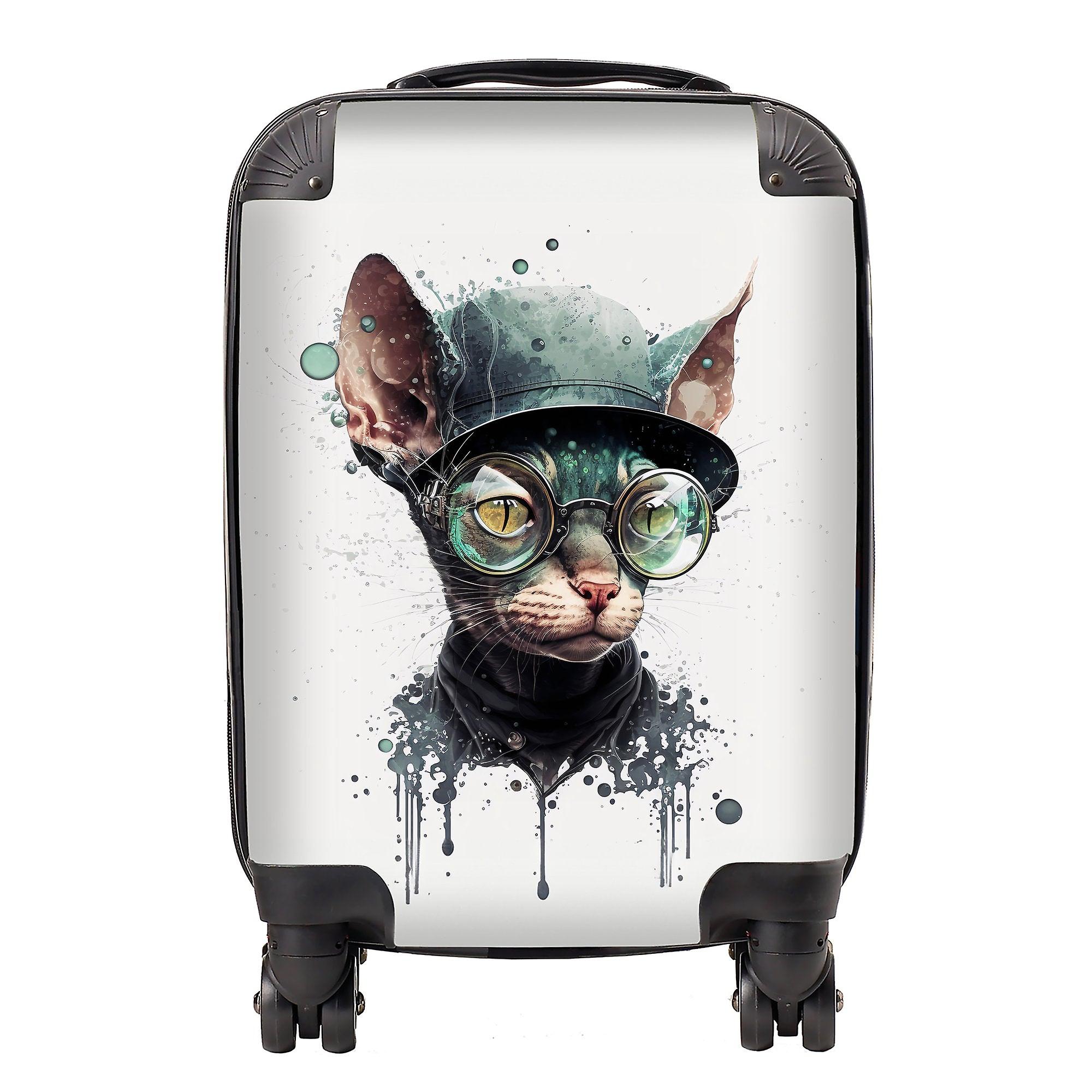 Cornish Rex Cat Splashart Suitcase