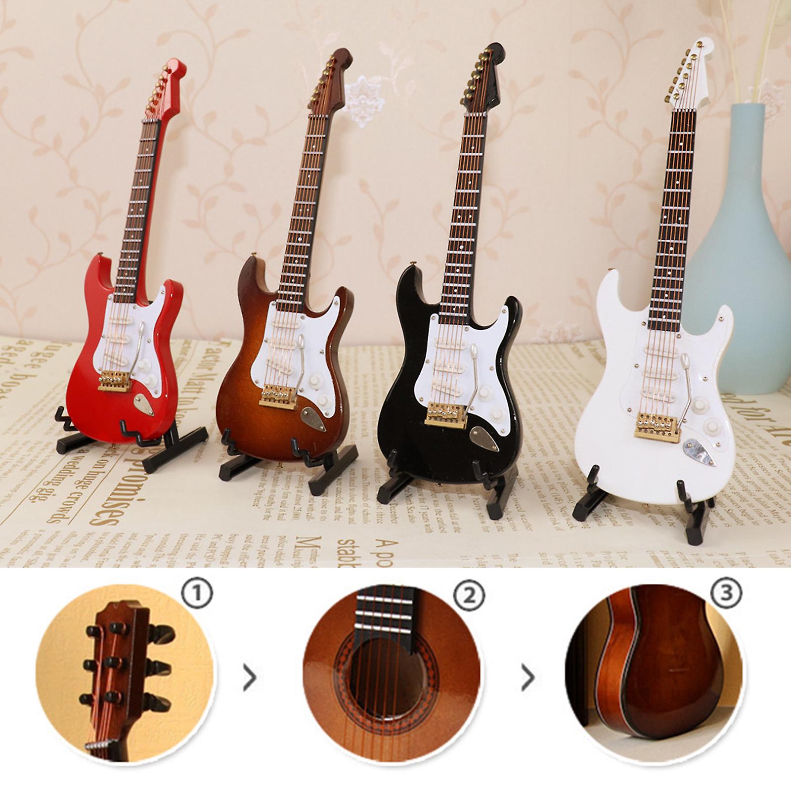 Dekorativa miniatyr replika gitarrer Mini klassisk gitarr / elgitarr modell semester prydnad