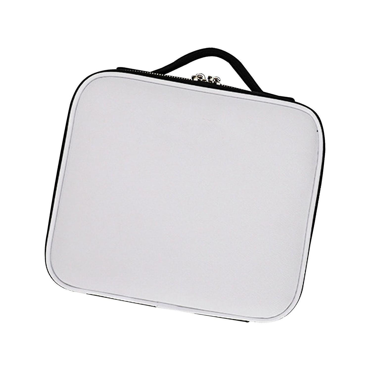 Makeup Train Case With 3 Color Adjustable Brightness Led Mirror Cosmetic Travel Case Adjustable Divi