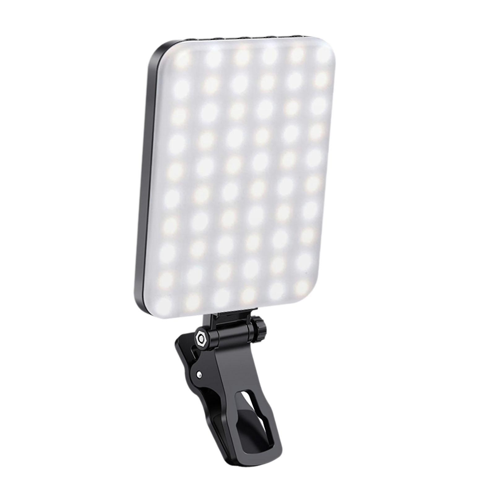 Phone Selfie Light Adjustable Clip Video Light for Camera Laptop Live Stream black