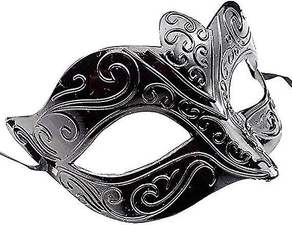 キラキラベネチアンマスクミッドナイトブラックベネチアンマスカレードベネチアンファンシードレスカーニバルコスチュームシェード