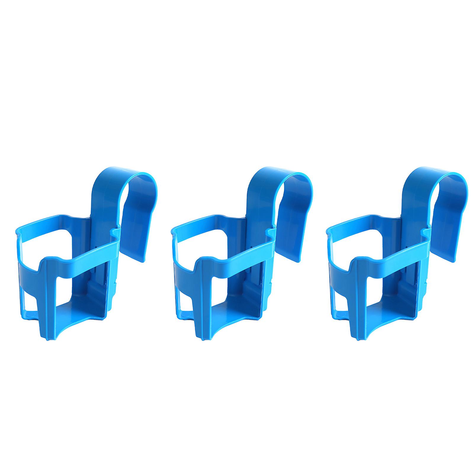 Pool Cup Holder Prevent Spill Poolside Drink Holder Above Ground Pool Accessories for Round Pool Bar Top Rails 3Pcs, Square