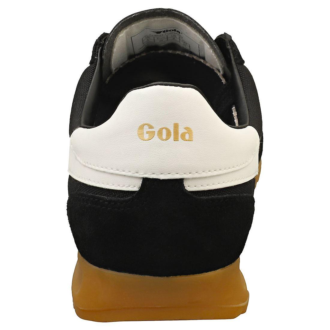 thumbnail image 5 of FeiKong Zapatillas deportivas informales Gola Tornado para mujer en color negro y blanco roto, 5 of 5