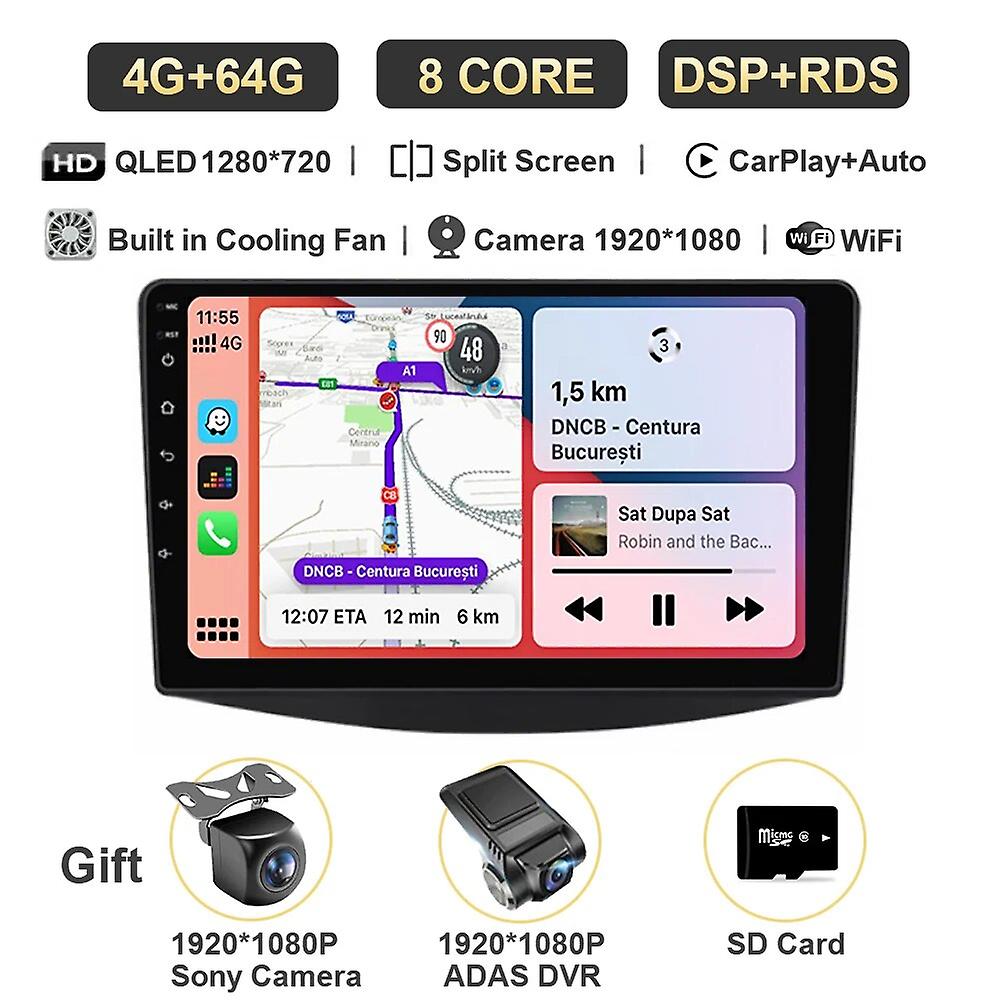 For Mitsubishi Grandis 1 2003 - 2011 Android 13 All In One Car Radio Video Gps Navigation Multimedia Video Player Qled Screen Bt