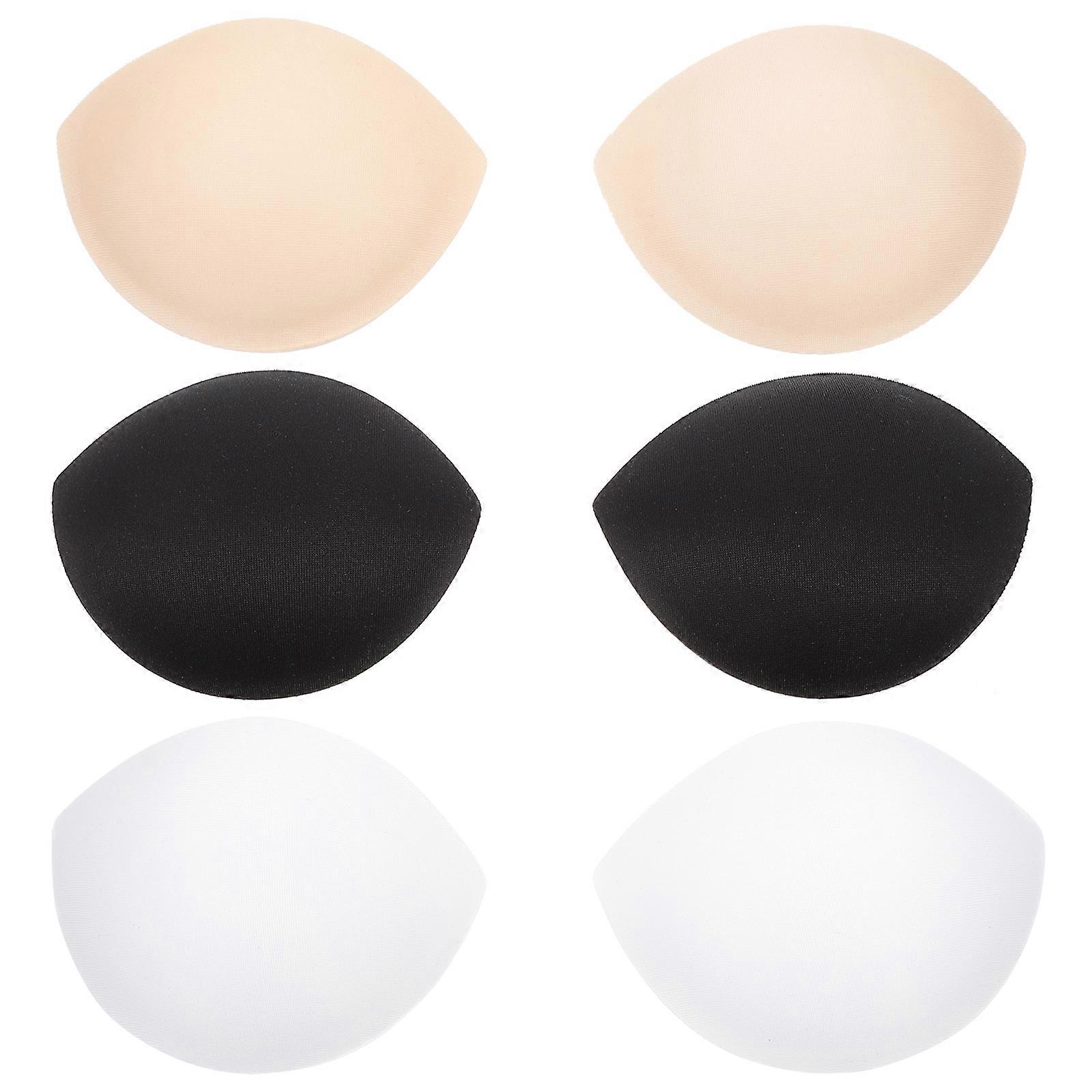 3 Pairs Bra Pads Bra Inserts Padded Bra Liners Push Up Bra Pads Bikini Bra Liner