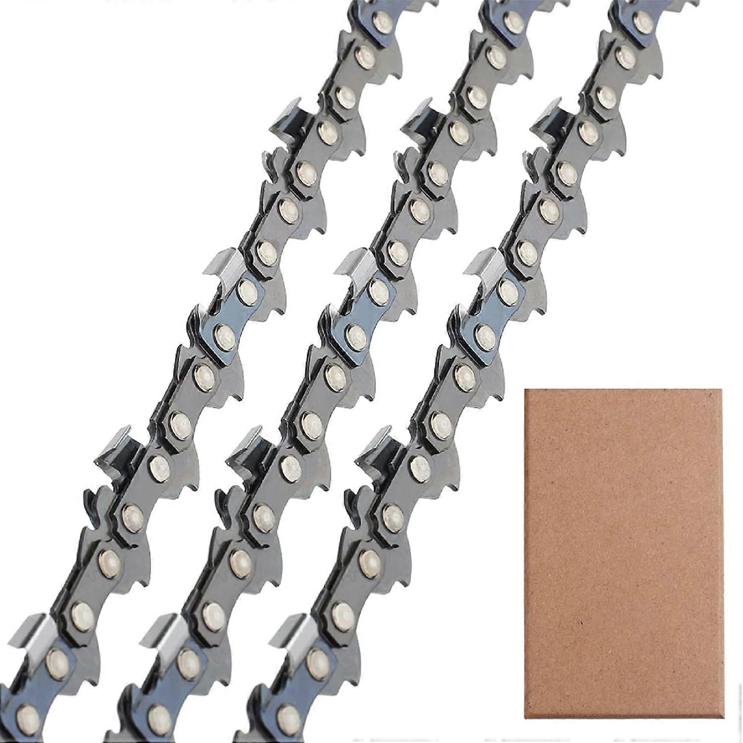 Σετ 3 Αλυσοπρίονων Low Kickback 3/8"LP 50 συνδέσμων 1.1mm 35cm Συμβατό για Stihl 009-023 MS170-210