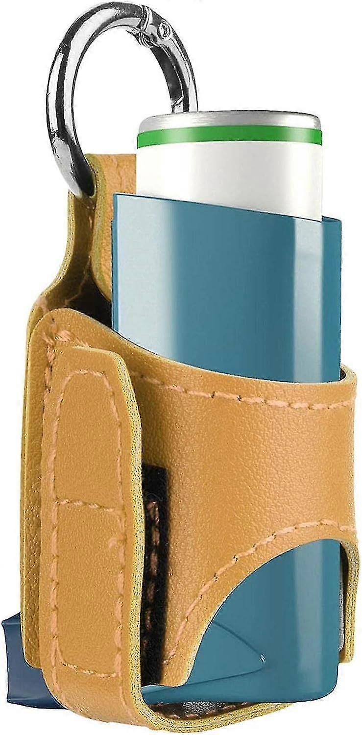 Inhaler Case Holder | Case For Inhaler Spacer With Metal Buckle,handy, Lightweight, And Protective Pu Storage Bag For Daily Use, School, And Travel