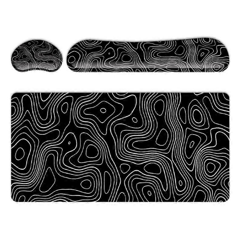 INF Soft Ergonomic Mouse Pad Set with Wrist Rest for Keyboard Model 1