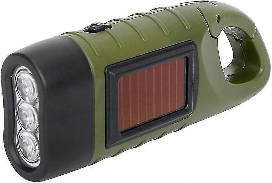 Portable Solar Powered LED Lantern with Dynamo Crank for Camping, Mountaineering and Tent