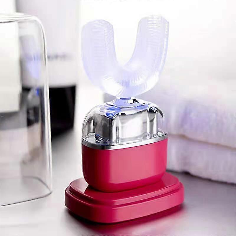 Electric Toothbrush Intelligent Sonic U-Cleaner Red