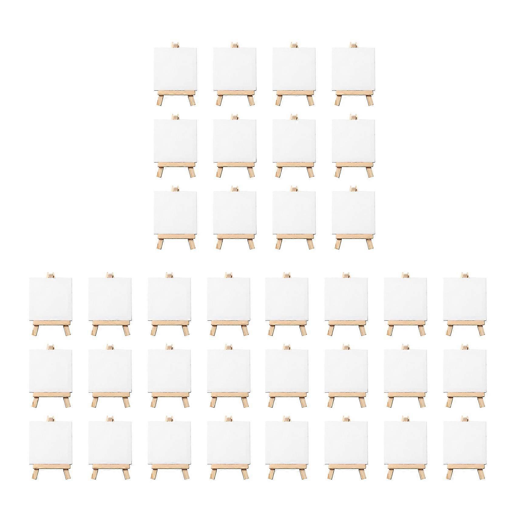 Artistas 3 Polegadas X3 Polegadas Mini Canvas 5 Polegadas Mini Cavalete Set Pintura Artesanato Desenho - 36 Mini Canvas