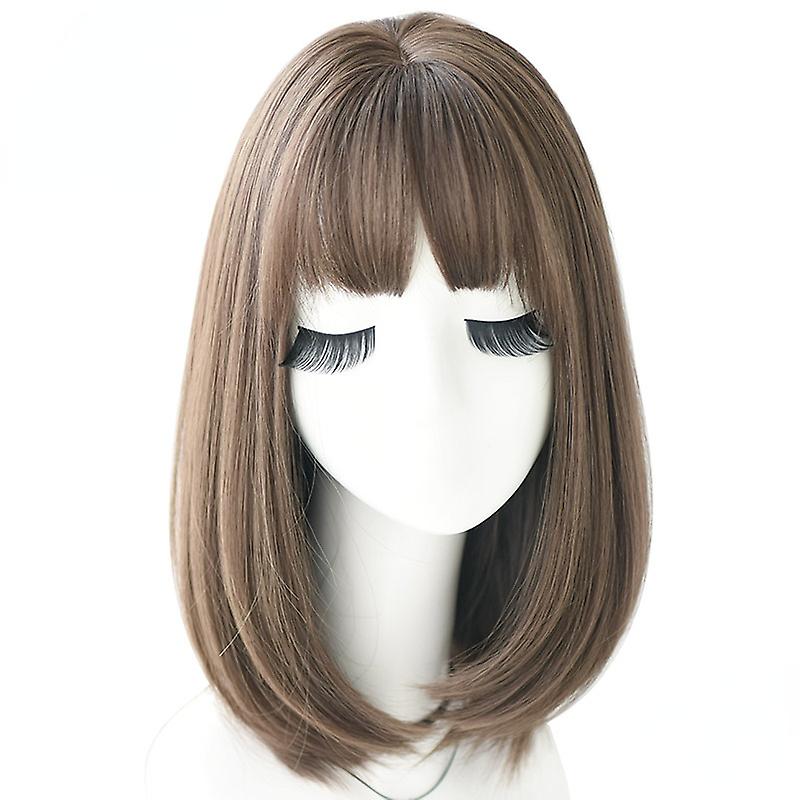 Unsichtbarer Perückenaufsatz Für Damen – Volumen & Länge Im Handumdrehen! Glattes Haar Mit Pony, Ca. 65 Cm