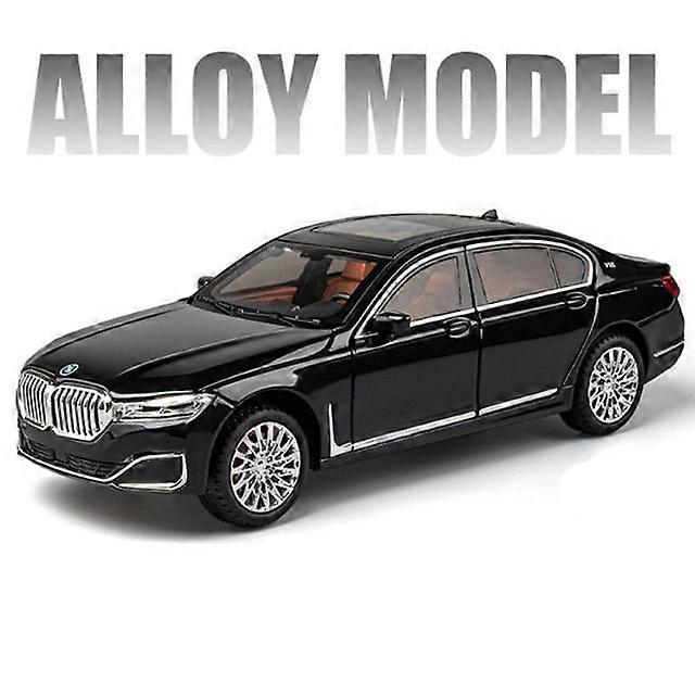 1/24 7 Series 760 LI Alloy Car Model Diecasts Metal Vehicles Car Model Simulation Sound and Light Collection Childrens Toys Gift