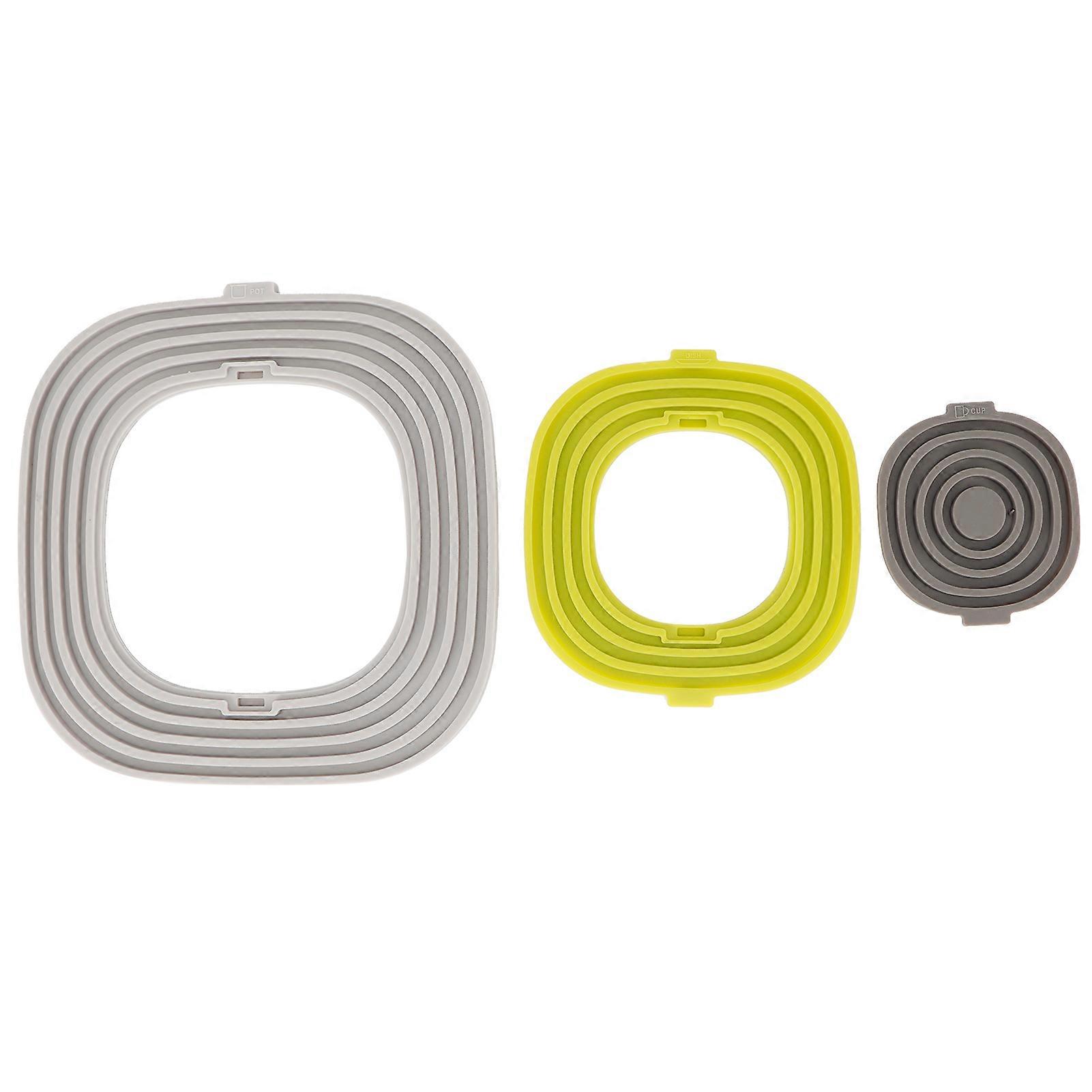 Silicone Pot Mat 3 In 1 Non slip Insulation High Temperature Resistant Detachable Pads