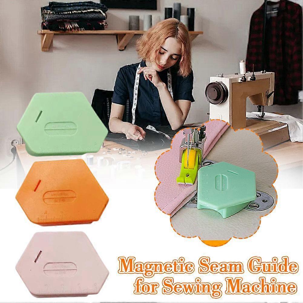 Polygonal Multifucntion Magnetic Seam Guide Hemmer Guide with Scale for Sewing