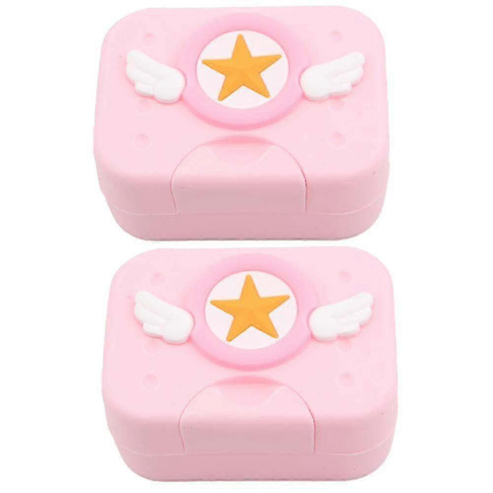 Soap Holder Container, Portable Bar Soap Saver Scrubber Case For Bathroom And Kitchen