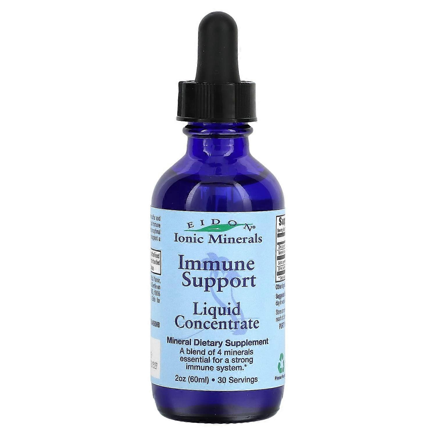 Eidon Ionic Minerals, Ionic Minerals, Immune Support, Liquid Concentrate, 2 oz (60 ml)