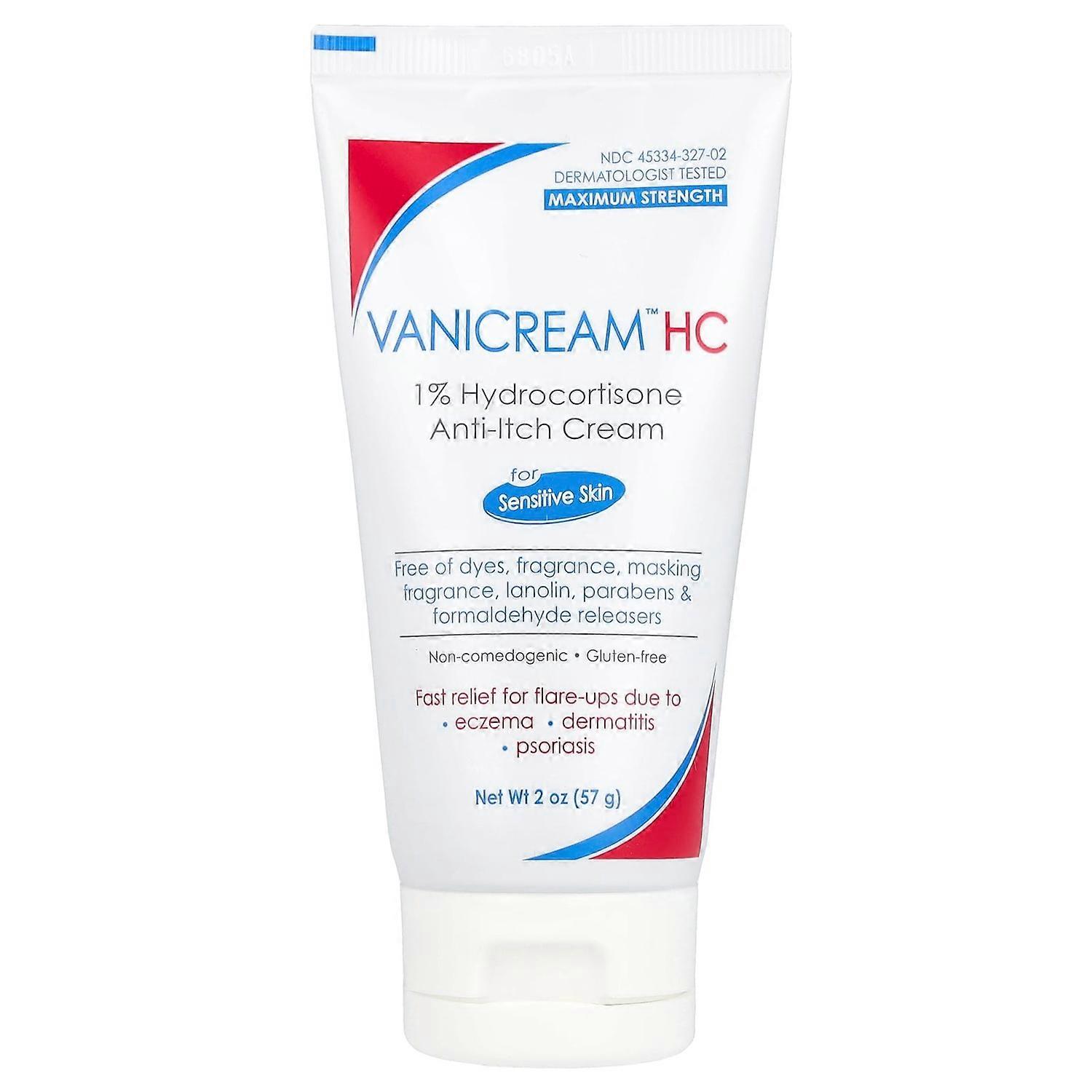 Vanicream, HC 1% Hydrocortisone Anti-Itch Cream, Maximum Strength, For Sensitive Skin, Fragrance Fre