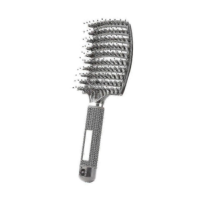 Hair Brush Bristle Comb Vented Curved Scalp Massage Detangle Teasing For Curly Straight Hair Modeling Tools 1pc-xinhan