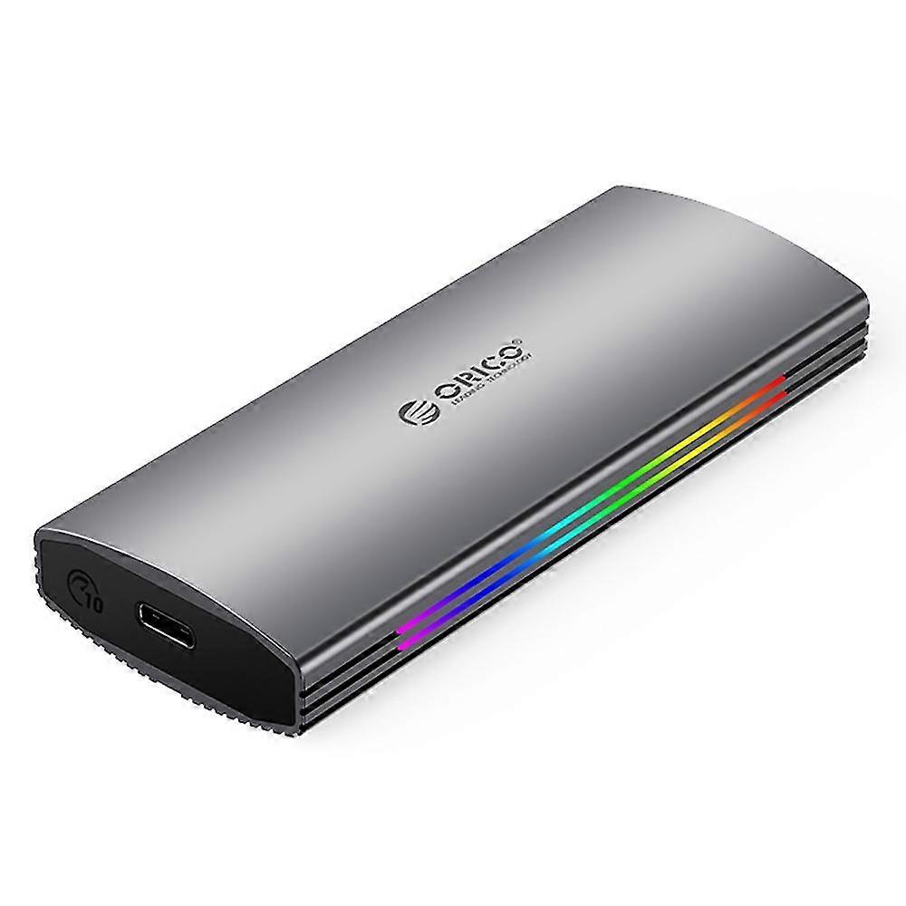 10Gbps M.2 NVMe SSD Case RGB Light Design Custodia per disco rigido Laptop PC Externa
