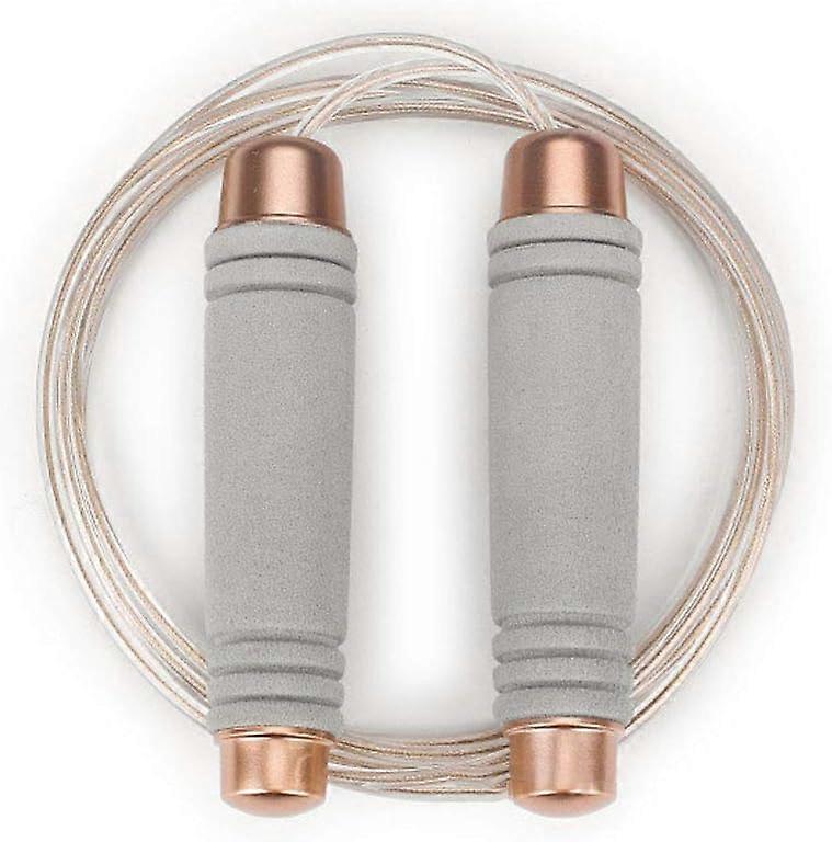 Weighted skipping rope, handle anti-tangle PU wire rope, comfortable foam handle with bearings, skipping rope is suitable for exercise and fitness tra