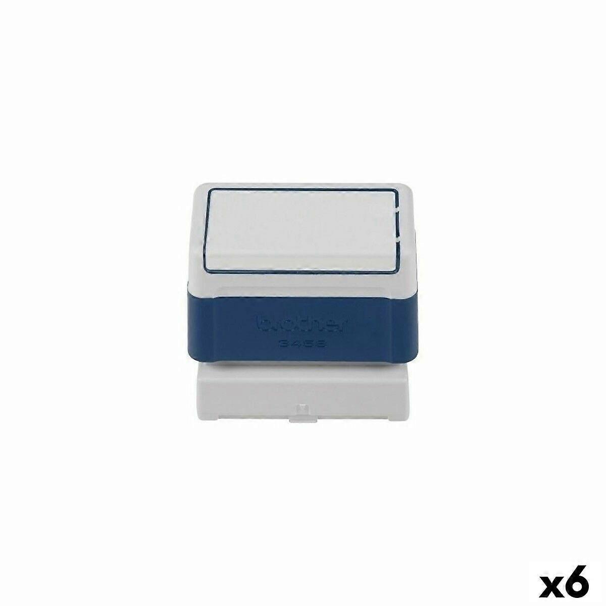 Stamper Brother 3458 34 x 58 mm Blue (6 Units)