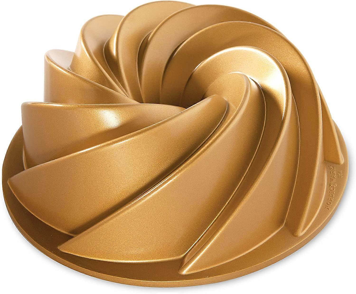 Cast Aluminium, Cake with Elegant PatternGold1pcs