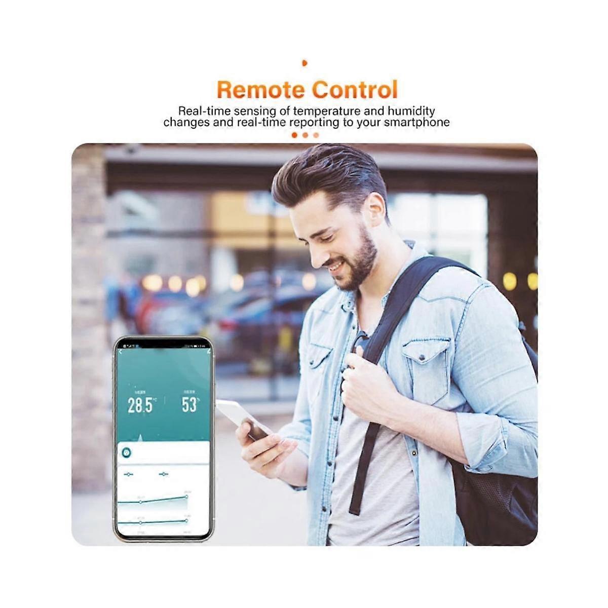 Multi-Functional Graffiti Smart WiFIi Temperature Humidity Sensor Portable House Smart Linkage Sens