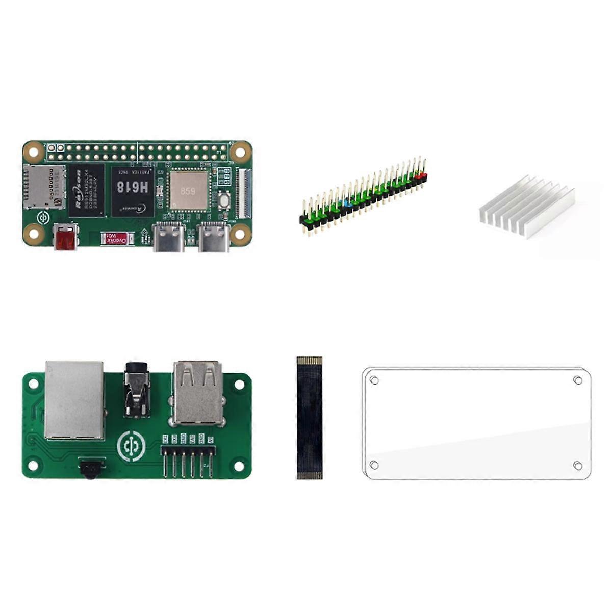 For ZeroW 2GB Allwinner H618 WiFi Bluetooth Mini PC Development Board Single Board Computer