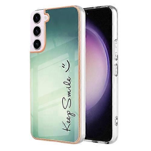For Samsung Galaxy S23 5G Electroplating Marble Dual-side IMD Mobile Phone Case