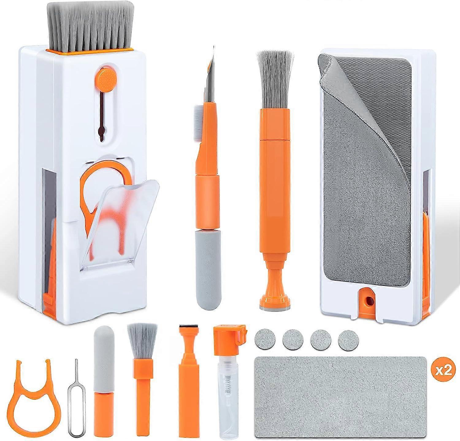 11-in-1 Keyboard Cleaning Set, Screen Cleaning Kit for Mobile Phone, Keyboard Cleaning Tool for Camera, Laptop Cleaner for Tablet/PC Monitor/Keyboard,