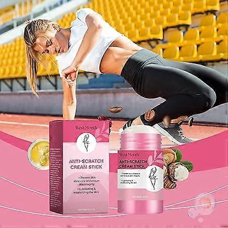 Anti-chafing stick, reduces friction and skin irritation, anti-chafing stick for skin areas such as thighs, shoulders, chest, effective protection aga