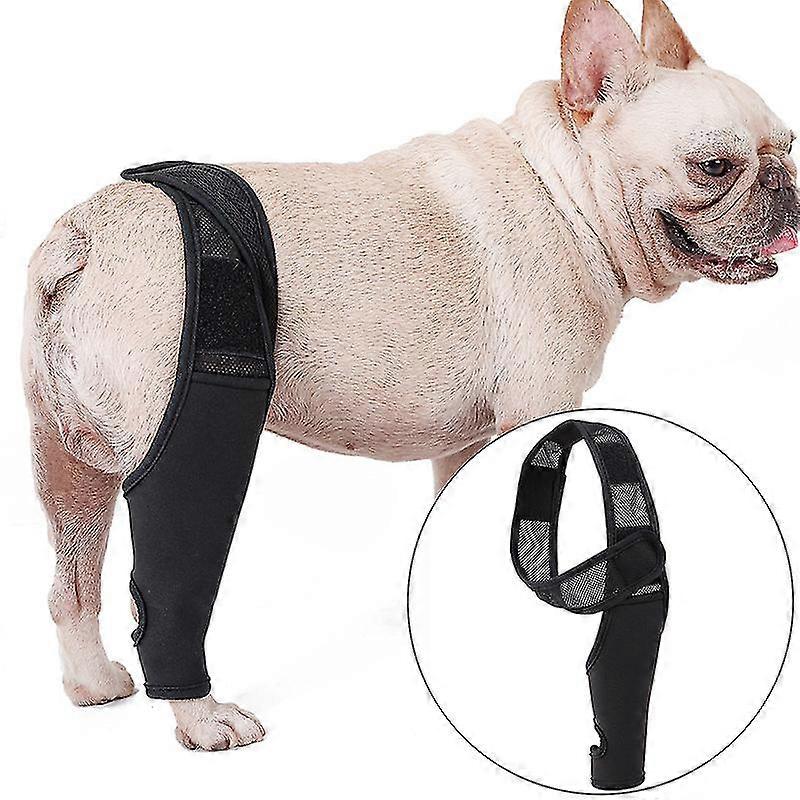 Genouillère pour chiens atteints de LCA, luxation de la rotule, l’arthrite maintient l’articulation au chaud réduit la douleur et l’inflammation