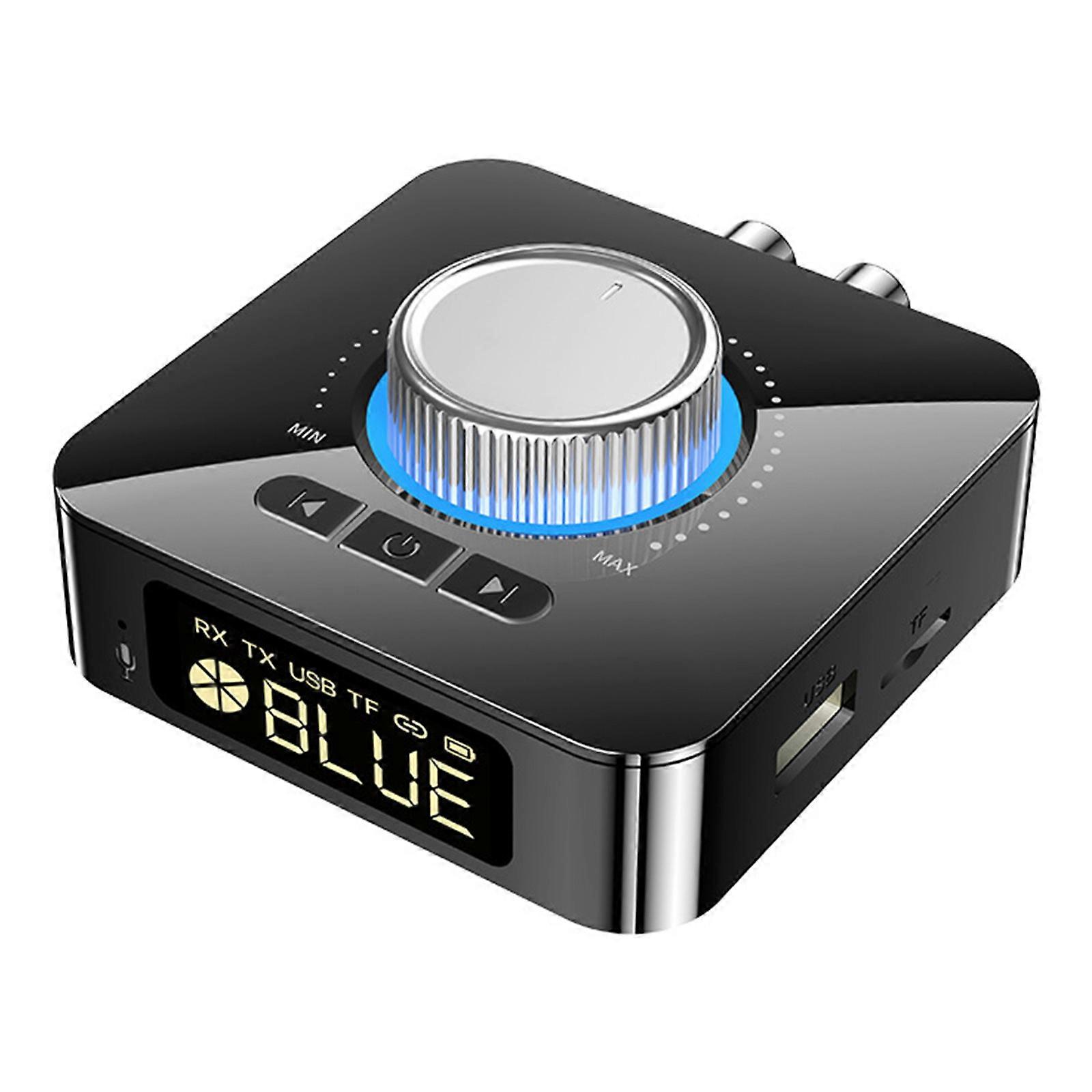 LED Digital Bluetooth 5.0 Receiver Transmitter Stereo AUX RCA USB Audio Adapter