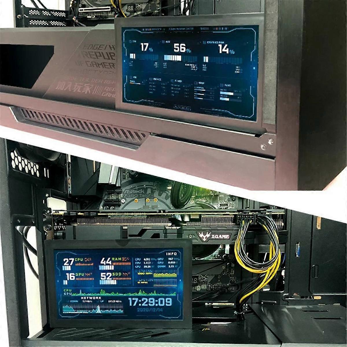 7 Inch 1024X600 IPS LCD Screen Temperature CPU GPU SSD Monitoring ...